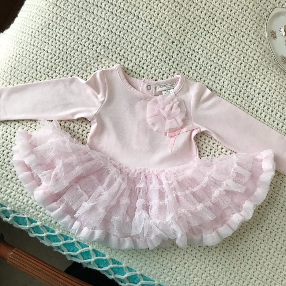 💗SOLD💗6m light pink Tutu dress with leggings